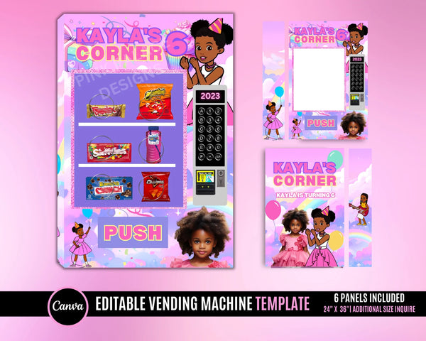 Gracies Corner Vending Machine Template – Pink Palace Designs