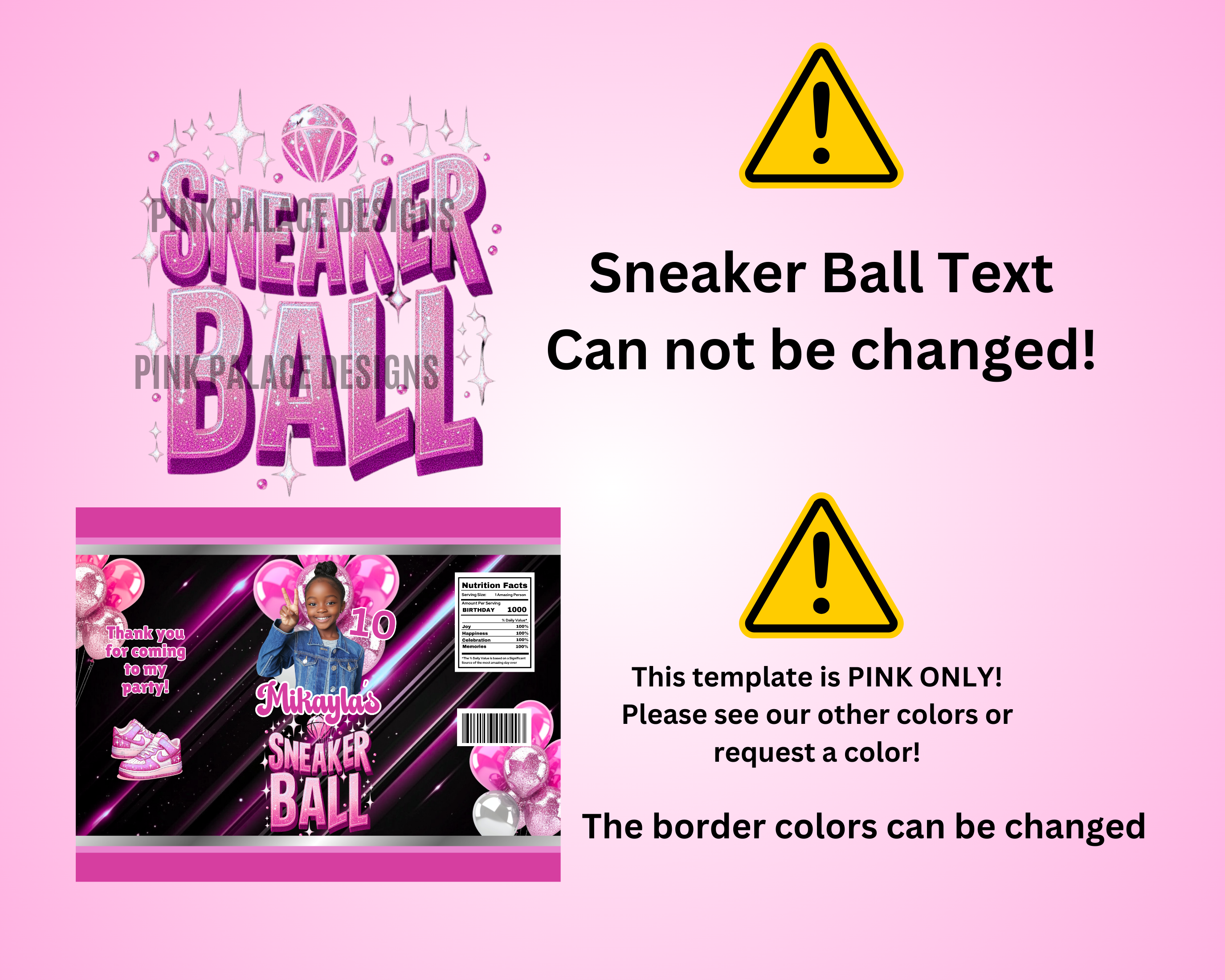 Sneaker ball Party Favor Bundle