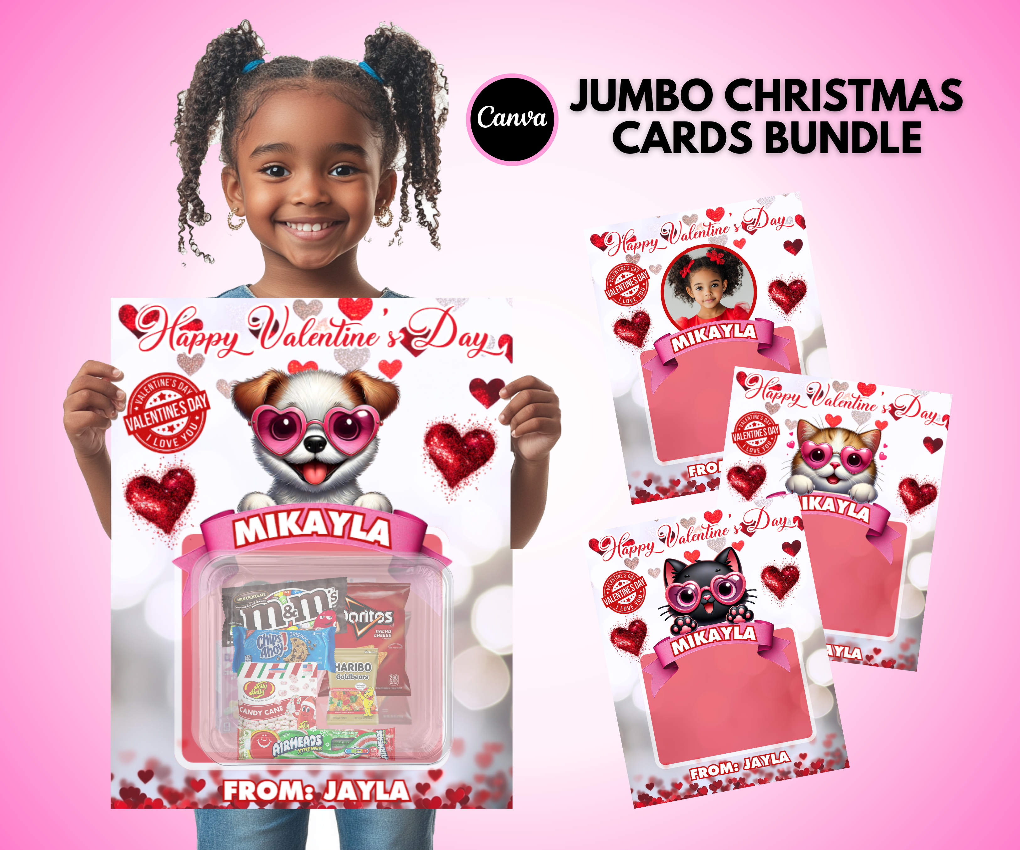 Valentines Day Kid Card Bundle