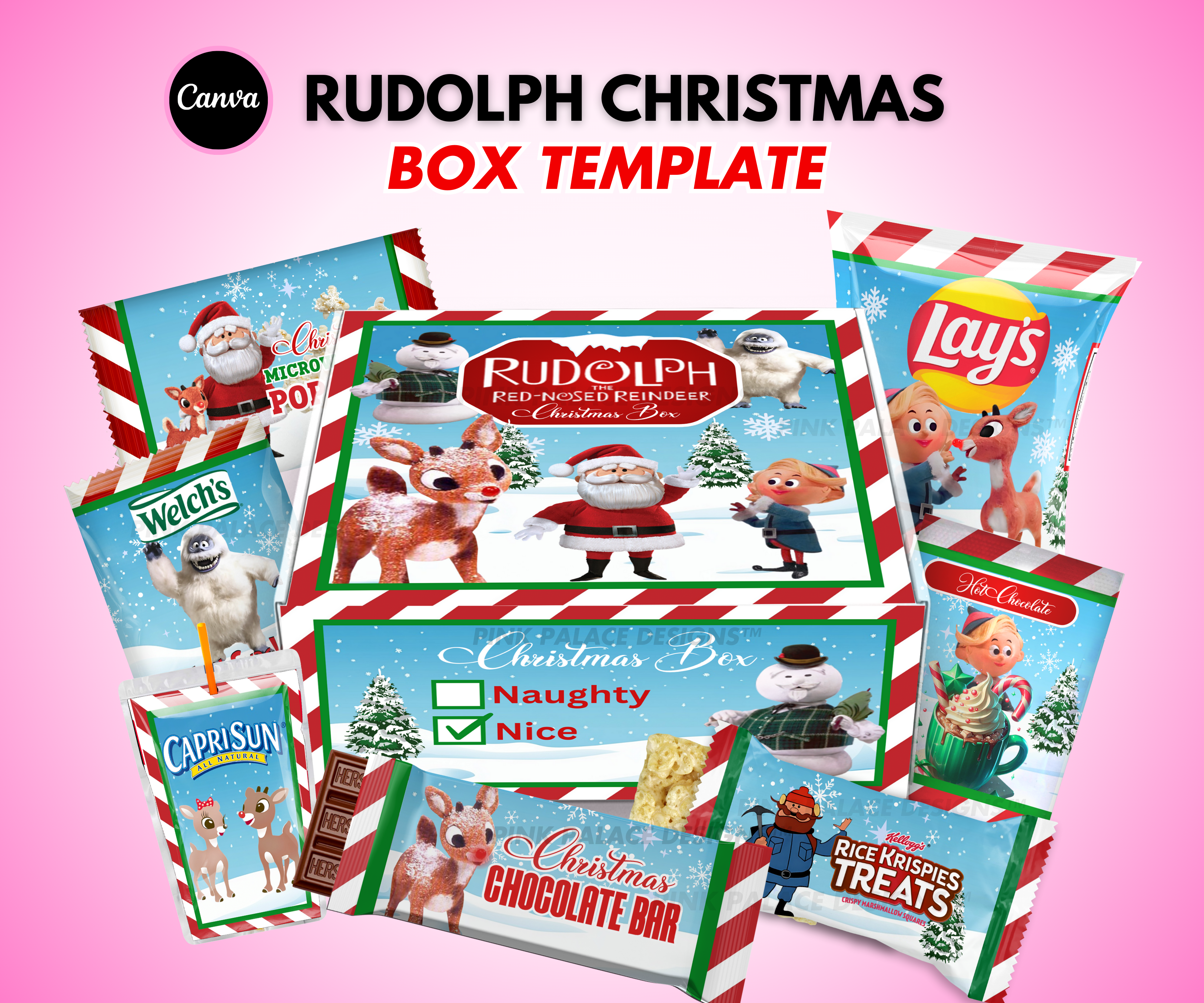 Rudolph Red-Nose Christmas Eve Box