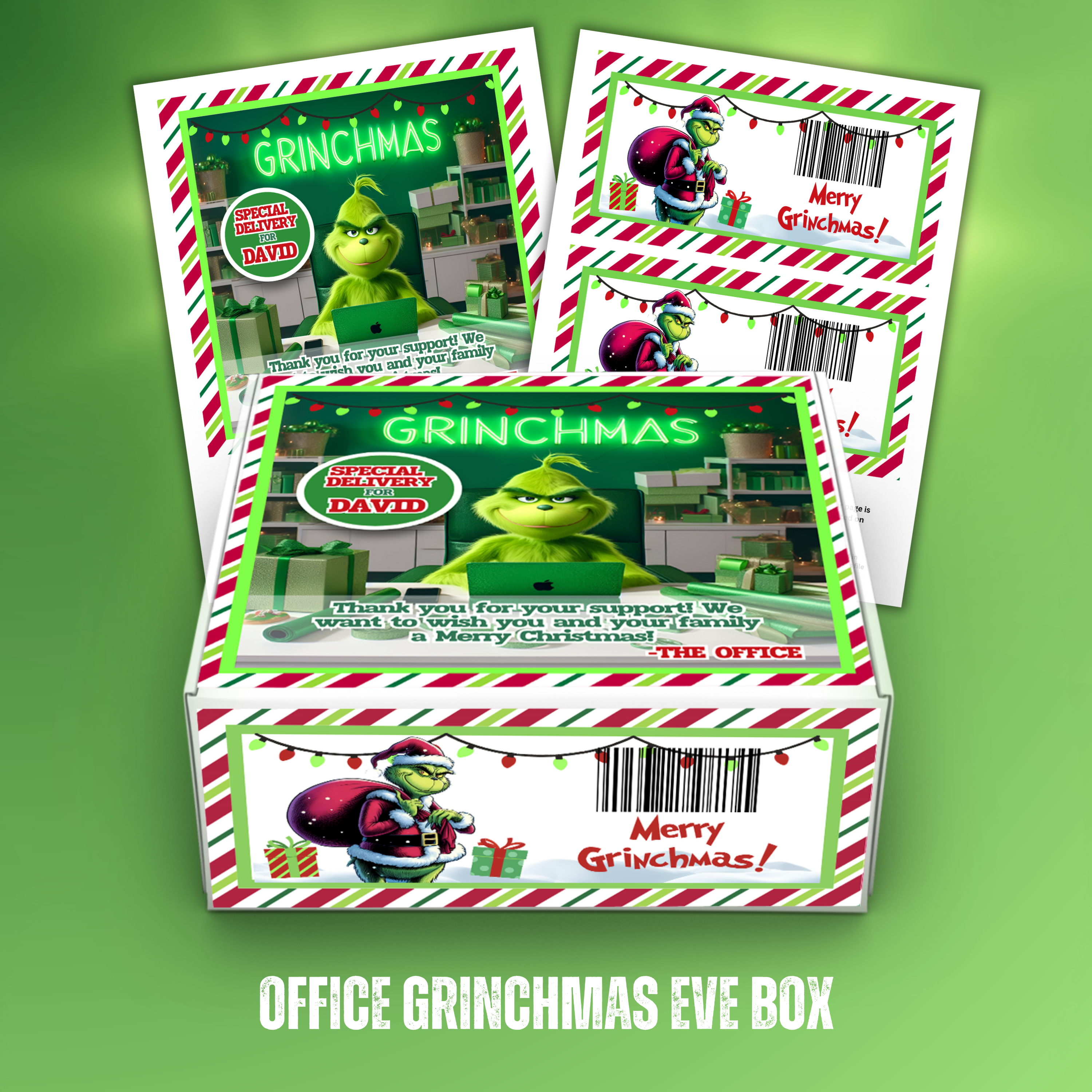 Grinchmas Eve Office Box Template